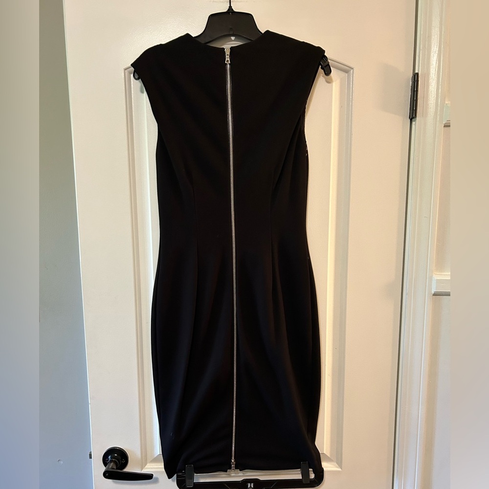 Square Neck Knee Length Cocktail Dress - Picture 2 of 4